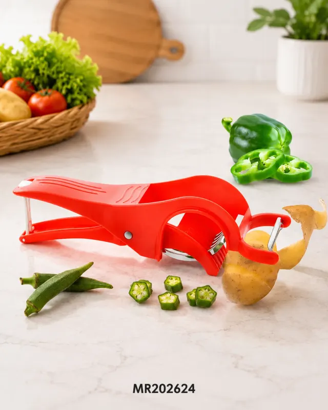 3-in-1 Multi-Purpose Vegetable Peeler & Slicer | Stainless Steel Blade Kitchen Tool | Pack of 1