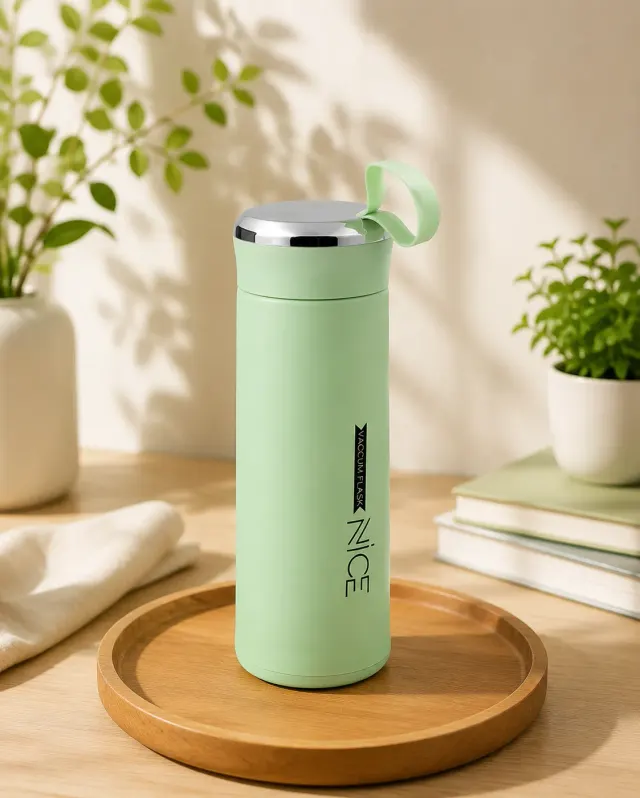 Nice Water Bottle Glass and plastic material -400ml,Pack of 1