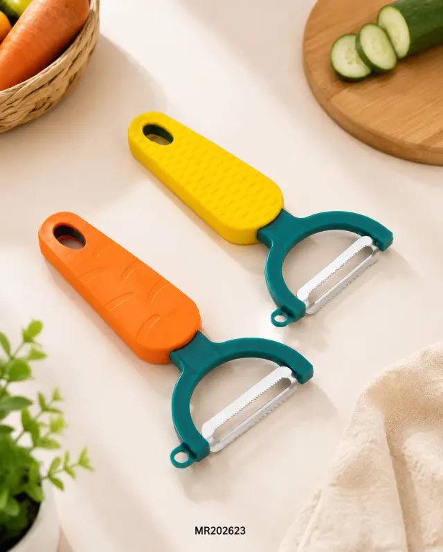 Premium Stainless Steel Vegetable Peeler | Sharp Blade Kitchen Peeler | Ergonomic Handle - Pack of 2